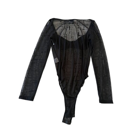 PRINCESS POLLY Mesh Corset Long Sleeve Bodysuit Size US 4 - Picture 10 of 10